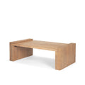 48" Natural Solid Wood Sled Coffee Table