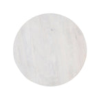 36" White Solid Wood Round Cross Legs Coffee Table