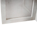 36" White Solid Wood Round Cross Legs Coffee Table