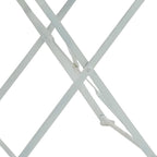 Set of Two White Aluminum Outdoor Folding Dining Chairs