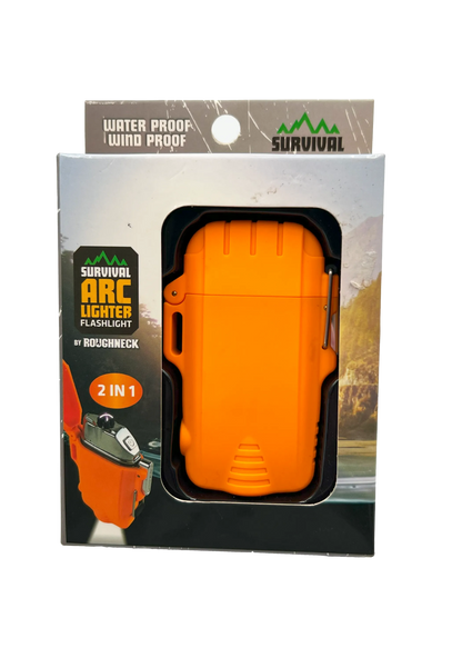 Survival Electric Arc Lighter W/LED+ Solar Panel Power Bank