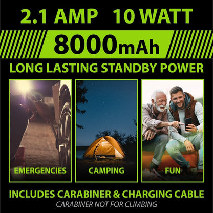 Survival Electric Arc Lighter W/LED+ Solar Panel Power Bank