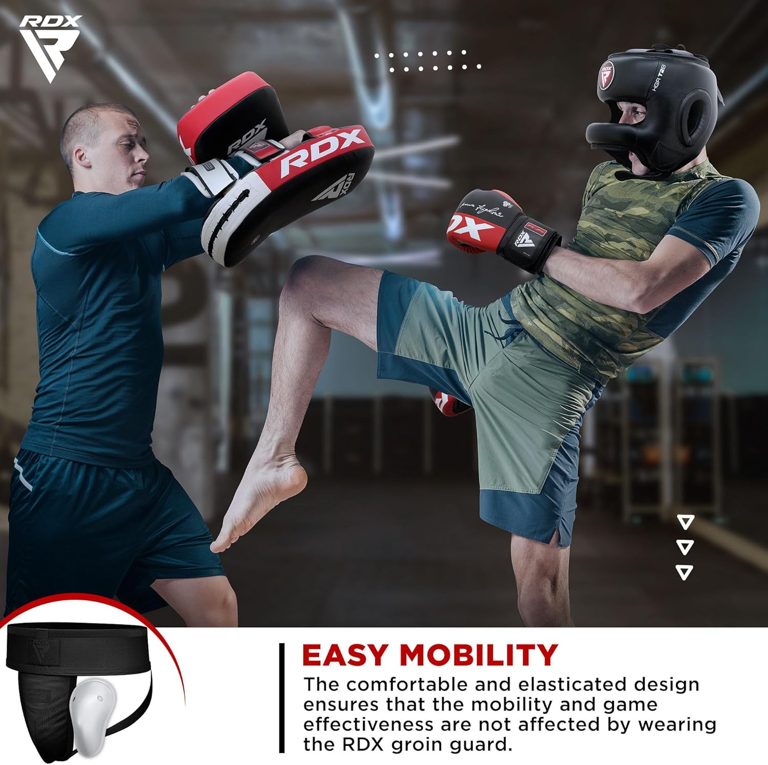 RDX H1 Groin Guard with Gel Cup Black