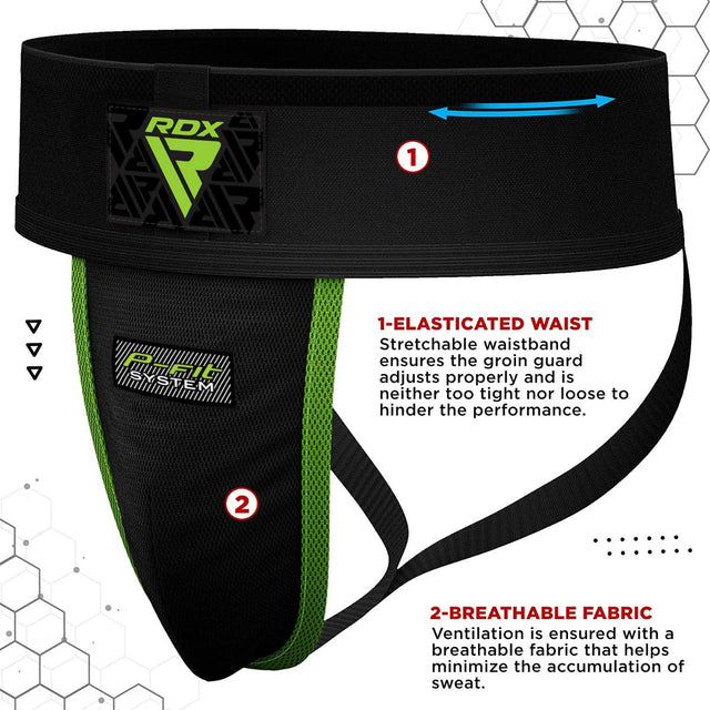 RDX H1 Groin Guard with Gel Cup Black