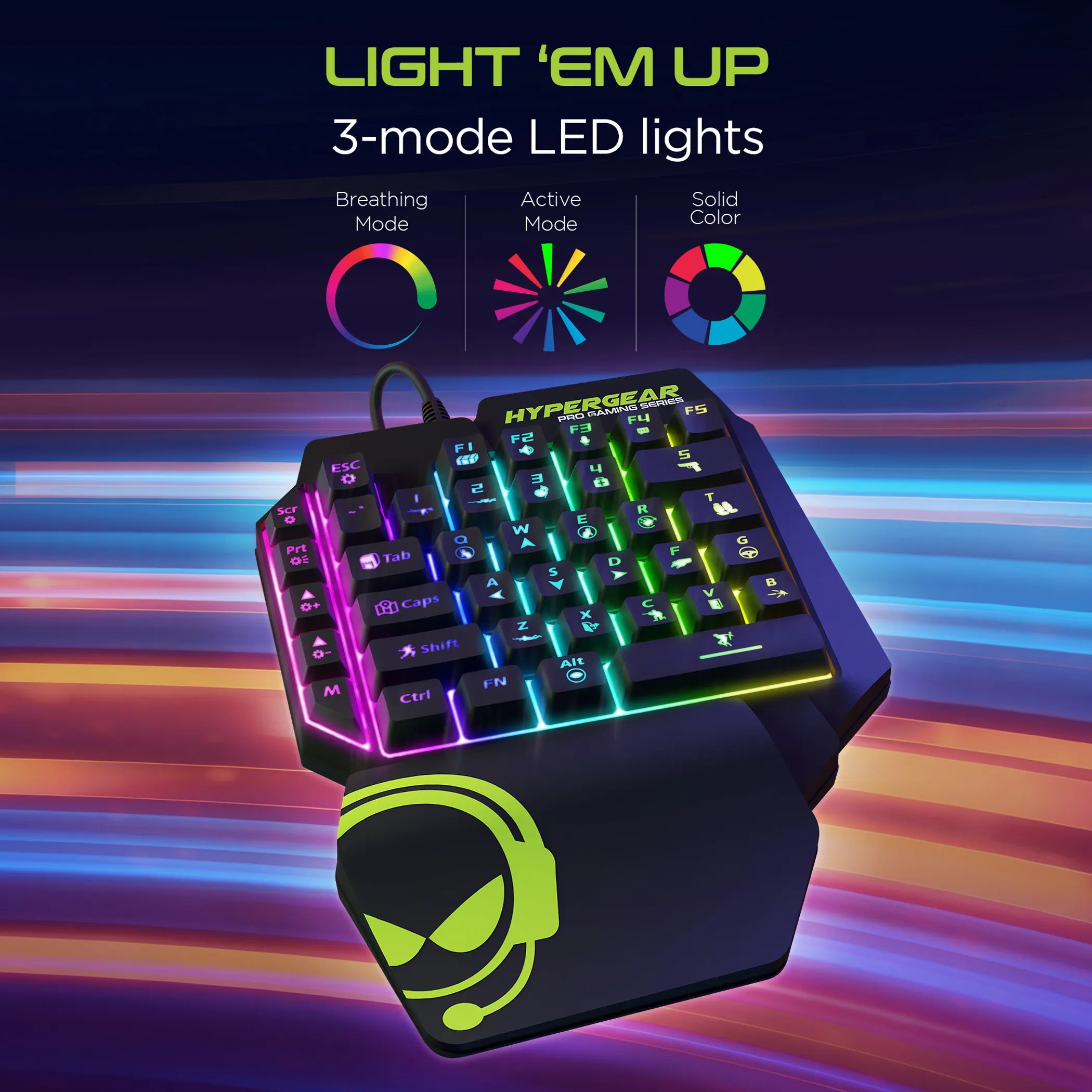 HyperGear KeyVictory One-Handed Gaming Keypad