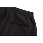 Black Uncuffed French Terry Sweatpants