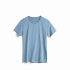 Women's Cloudy Blue Midweight Supima® Tee