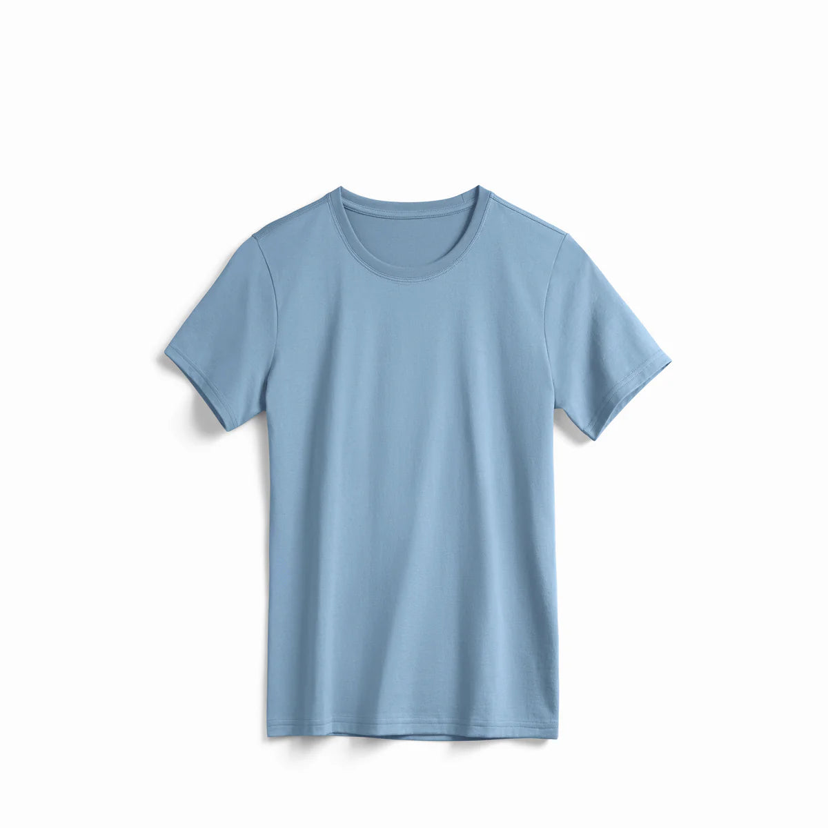 Women's Cloudy Blue Midweight Supima® Tee