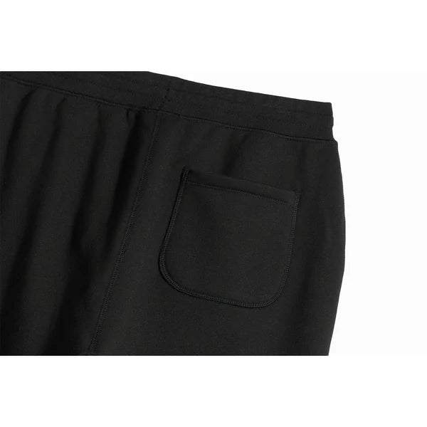 Black Organic Heavyweight Brushed Cuffed Pant
