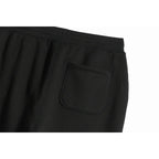 Black Organic Heavyweight Brushed Cuffed Pant
