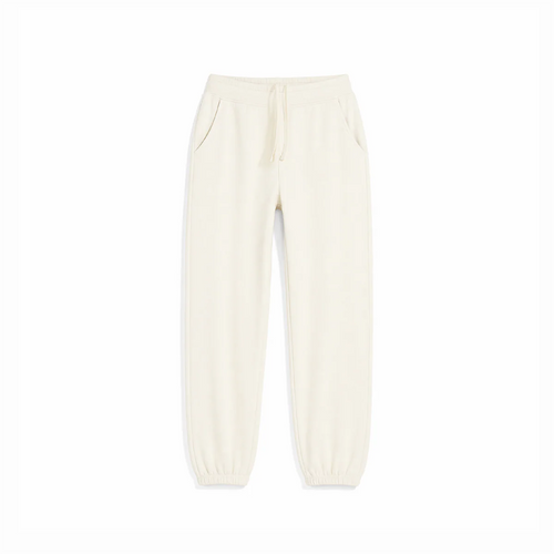 Black Organic Heavyweight Brushed Cuffed Pant