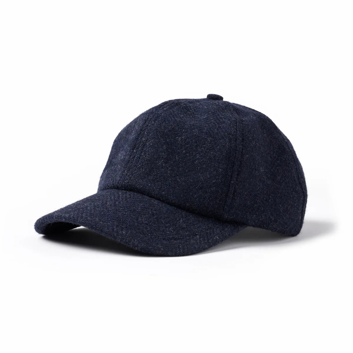 Olive American Wool Herringbone 6-Panel Cap