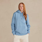 Cloudy Blue Heavyweight Organic Brushed Hood