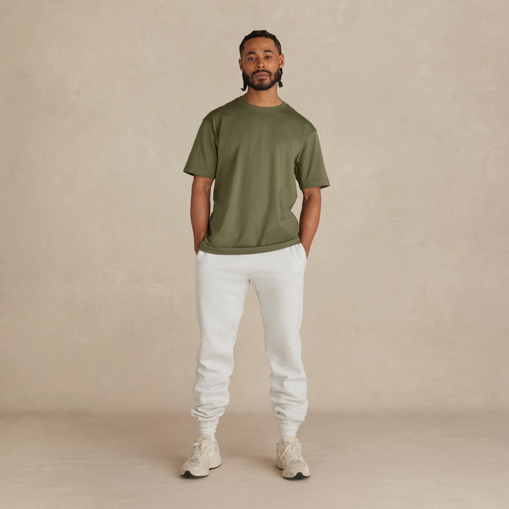 Ash Heather Organic Heavyweight Brushed Pant