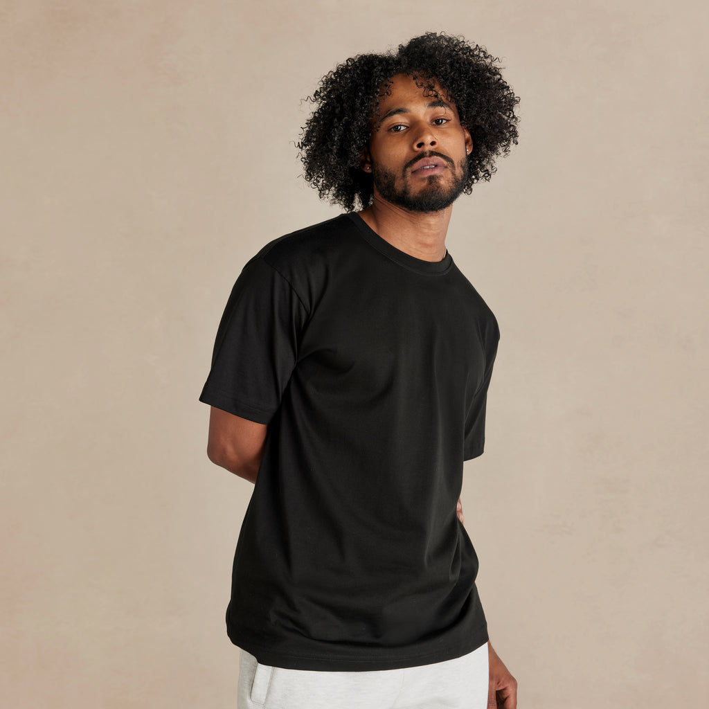 Black Midweight Supima® Tee