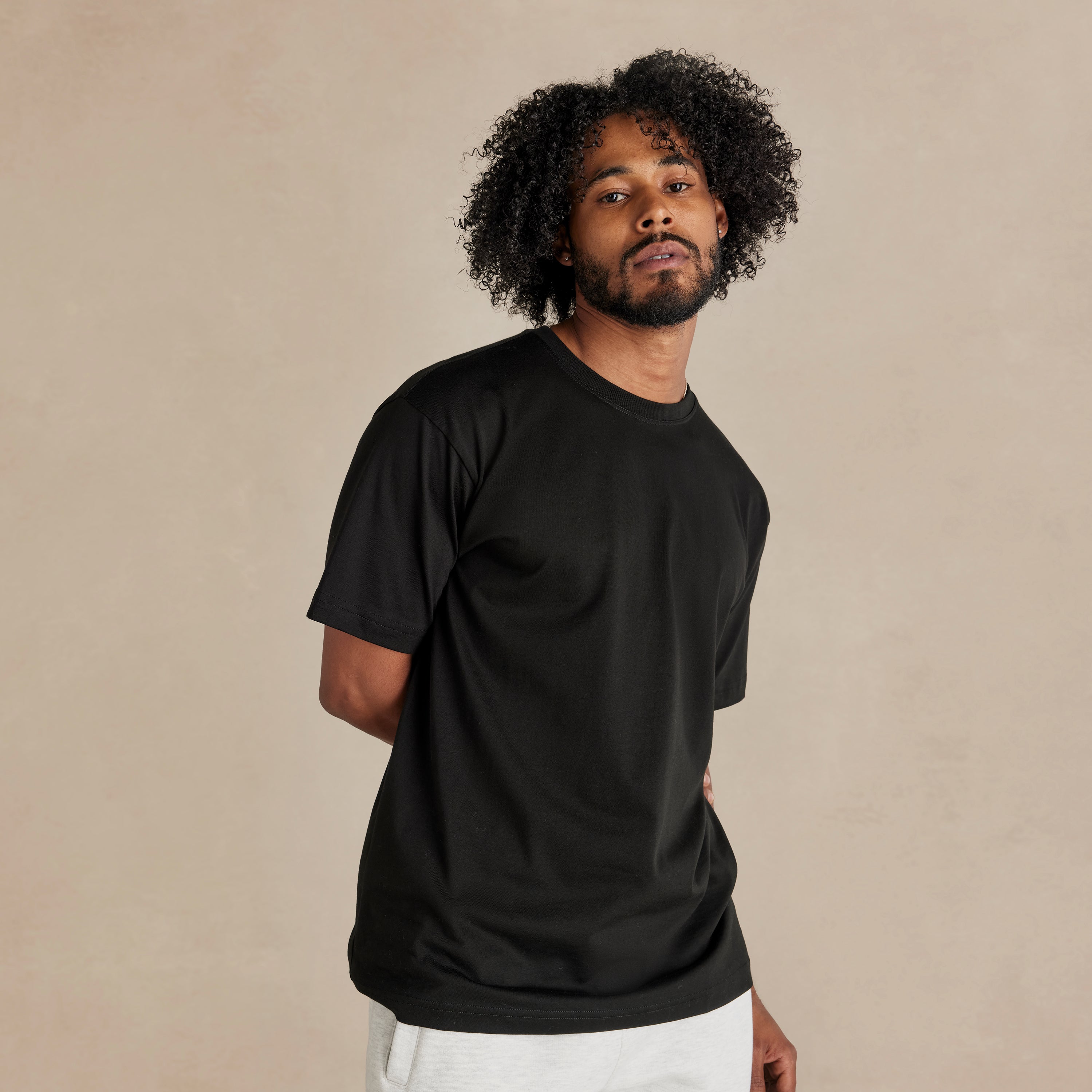 Black Midweight Supima® Tee
