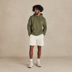 Military Olive Heavyweight Organic Brushed Hood