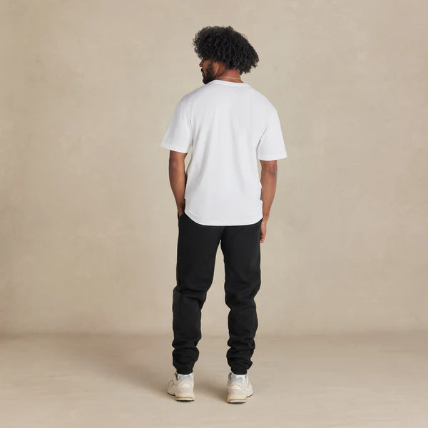 Black Organic Heavyweight Brushed Pant