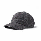 Navy American Wool Herringbone 6-Panel Cap