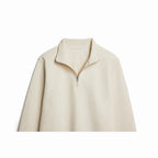 Parchment Ultra Heavyweight Organic French Terry Quarter Zip - Unisex