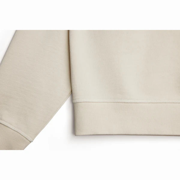 Parchment Ultra Heavyweight Organic French Terry Quarter Zip - Unisex