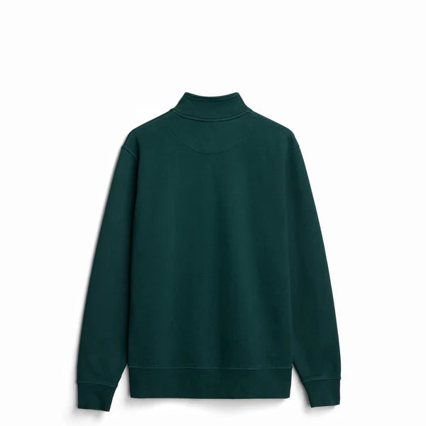 Pine Ultra Heavyweight Organic French Terry Quarter Zip - Unisex