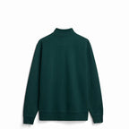 Pine Ultra Heavyweight Organic French Terry Quarter Zip - Unisex
