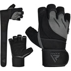 RDX L4 Open Finger Weightlifting Gym Gloves
