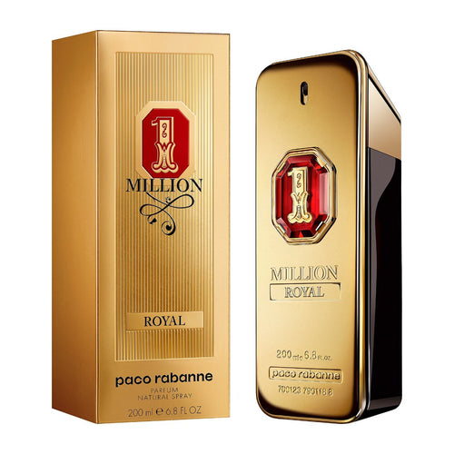 Paco Rabanne 1 Million Royal perfume bottle and packaging on a white background