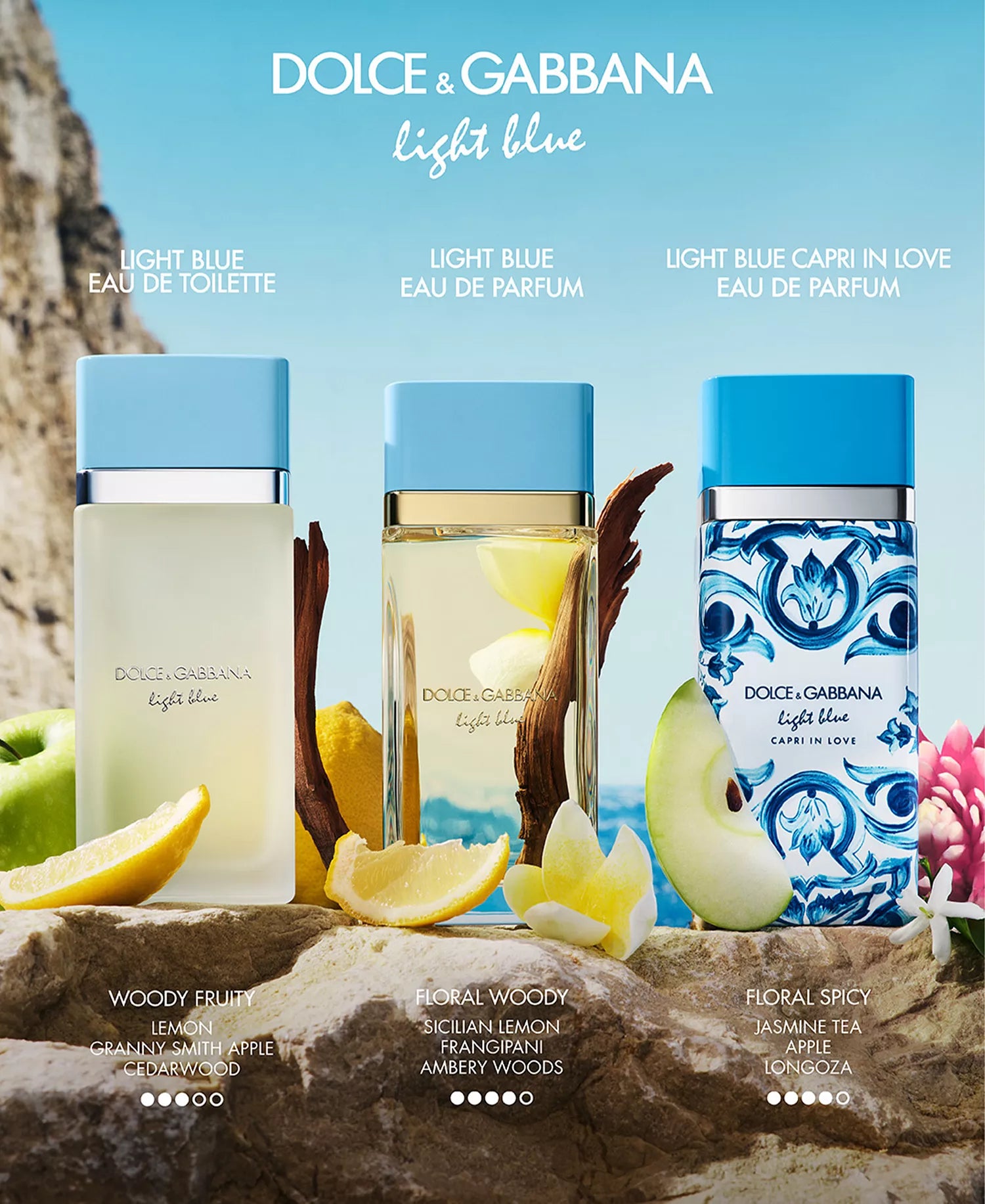 Light Blue Eau De Toilette Spray, 3.3 oz.