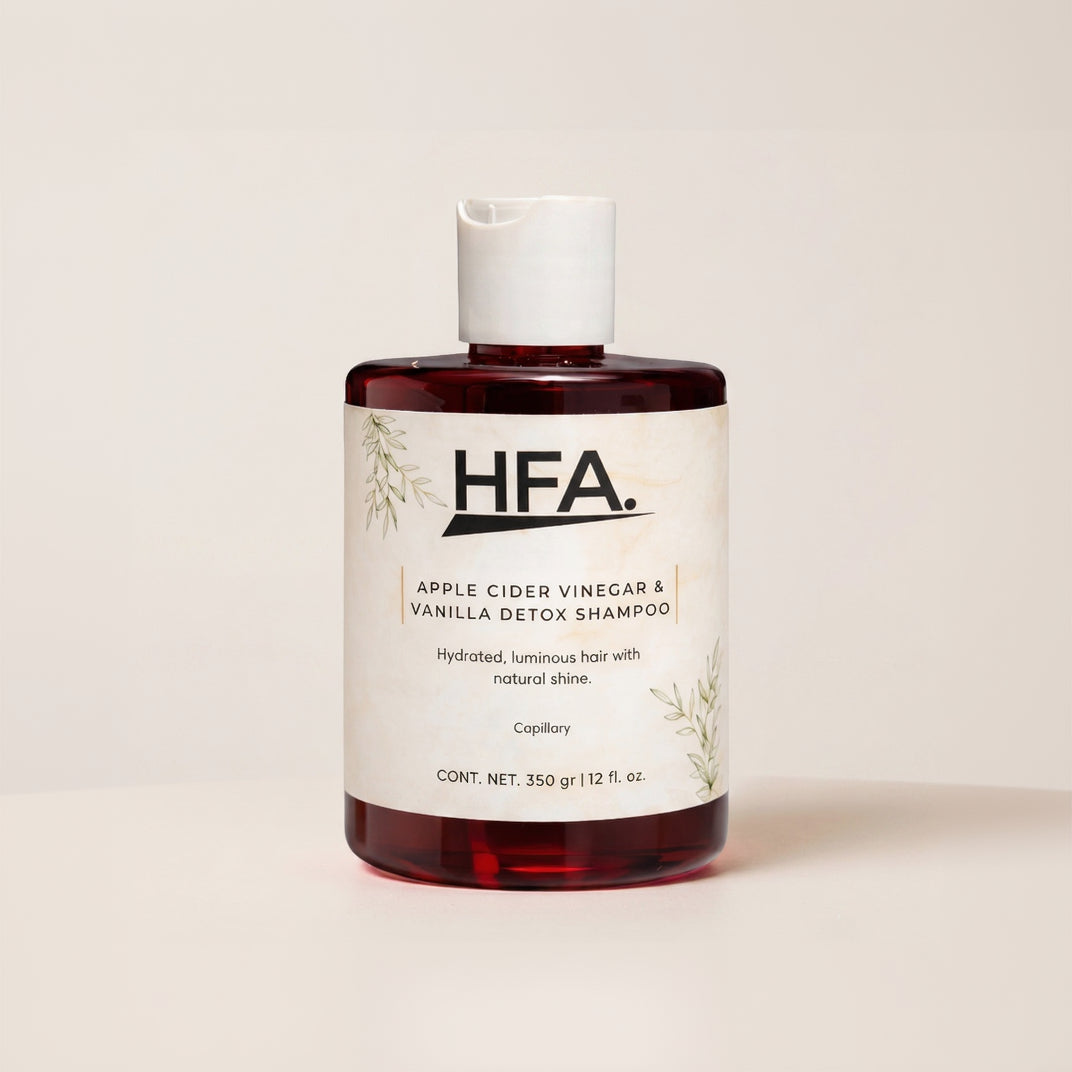 HFA Apple Cider Vinegar and Vanilla Detox Shampoo in a 350g (12 fl. oz.