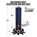 RDX F6 6FT KARA BLUE FREE STANDING PUNCH BAG WITH MITTS SET
