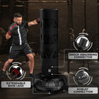 RDX KT Ronin 6ft Free Standing Target Punch Bags With Mitts Set
