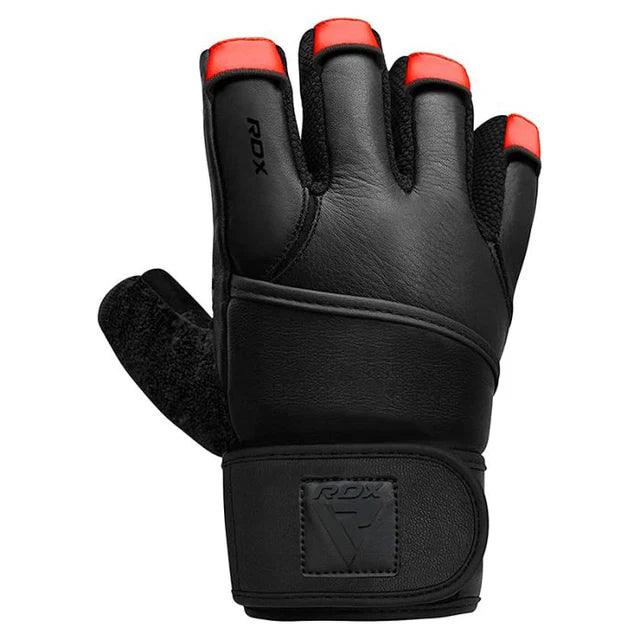 RDX L7 Weight Lifting Leather Gym Gloves