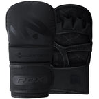 RDX T15 Noir Hybrid Mma Grappling Gloves With Best Knuckle Protection 7oz